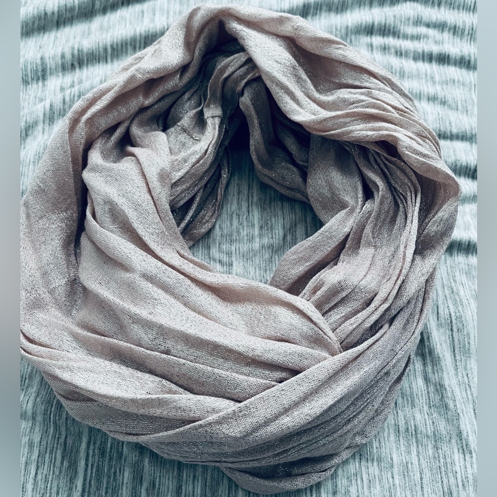 EXPRESS Pink Sparkle Infinity Scarf